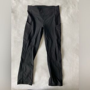 Lululemon fast and free crop leggings with pockets